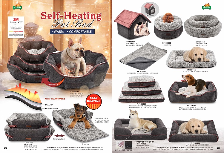 Selfheating Warming Materials Ideal Chenille Oxford Fabric Dog Bed